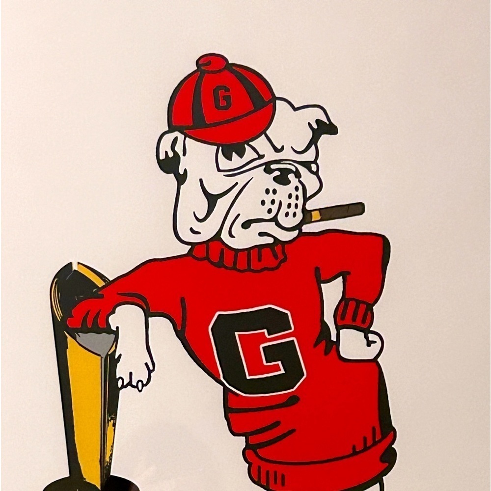 Professional Framed Leaning University of Georgia Bulldog Championship Art RSG - Picture 9 of 13